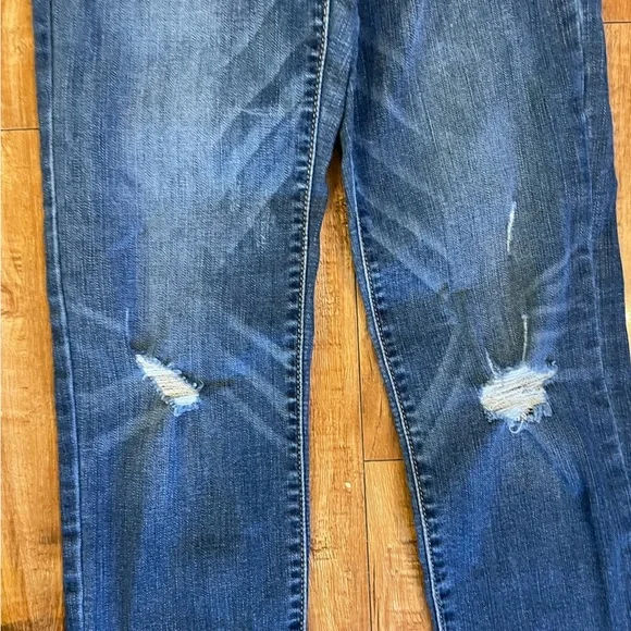 JUDY BLUE Women’s Blue Distressed Skinny Fit Ankle  Jean Pant Size 5 27 - Picture 4 of 15